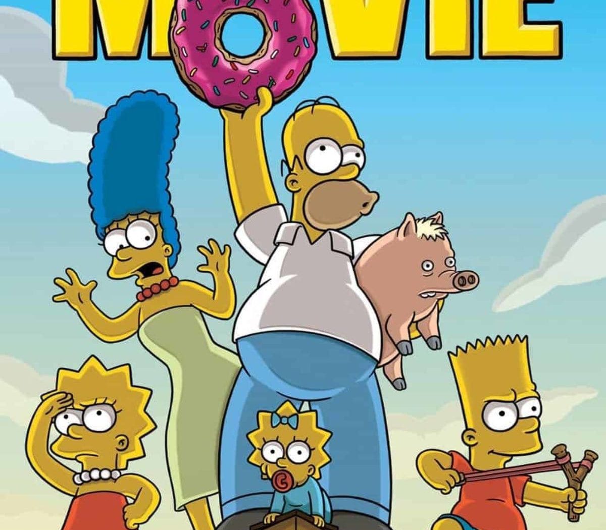 Poster for the movie "The Simpsons Movie"